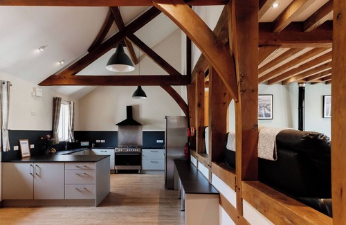 Devils Bridge Haus | Luxury renovated barn in the countryside with a large hot tub sleeping up to 38. Pets welcome