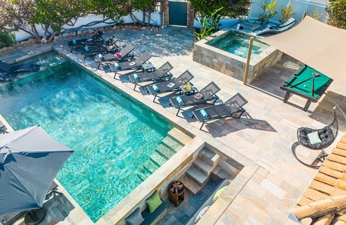 Areias de Sao Joao Villa | Beachside Bliss: 4-Bed Villa w/ Private Heatable Pool, Jacuzzi, Games