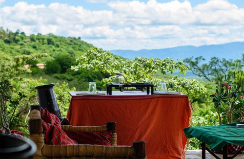Taita Hills Hütte | Luxury River Side cottage with magnificent views of sagalla and chawia hills.