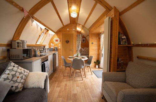 Glandyfi Kabine | Groß-Hot Tub-Kabine-Ensuite Dusche