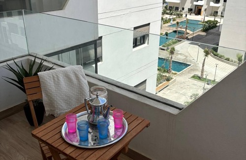 Ain Harrouda Wohnung | Apartment ecocite zenata 2 steps from the beach in residence with swimming pool