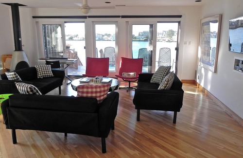 Harvey Cedars Haus | Wonder Winter "Get-away". Eine magische Kulisse in einer Bucht. Eine Minute zum Meer.