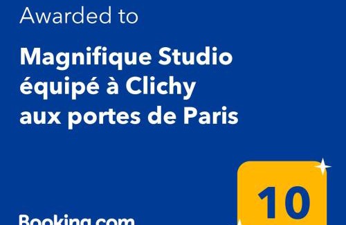 Clichy Wohnung | Magnifique Studio équipé à Clichy aux portes de Paris