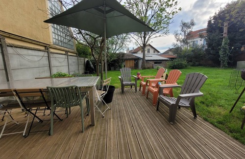 Neuilly-Plaisance Haus | Maison Familiale Grand Jardin,8 Couchages Proche Paris/disney. Animaux Acceptés