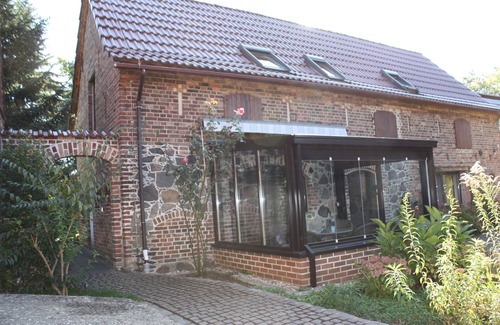 Bad Saarow Wohnung | Maisonette mit Wintergarten und Blick auf See und Hof - Ferienhof Löschebrand