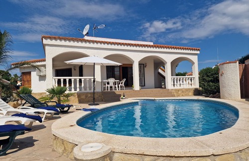 Riumar Skihütte | "Marianna“@MARISOL: 310m zum Strand, Privat-Pool, A/C, WiFi, Hundestrand