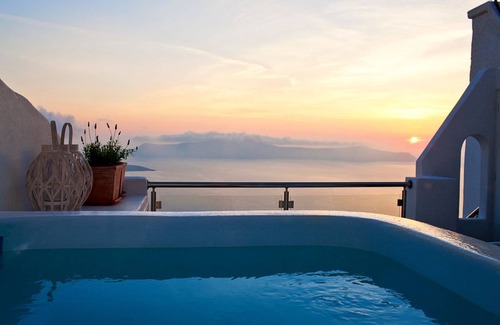 Fira Villa | Marvelous Santorini Villa | 1 Bedroom | Villa Tioumoutiri | Private Jacuzzi & Unforgettable Caldera Sea Views | Fira