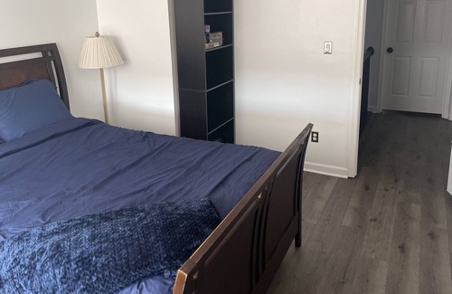Aldie Haus | Master Bedroom and Private Bath with Walk-In Closet