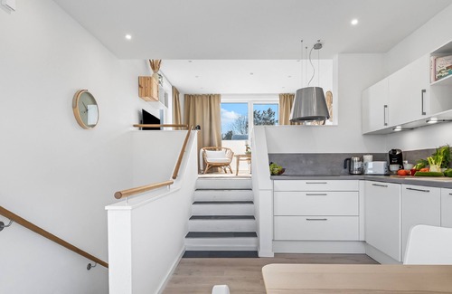 Bockholm Haus | Meerliebe - Meerblick, Dachterrasse, Infrarot-Sauna, Dusche, E-Ladesäule