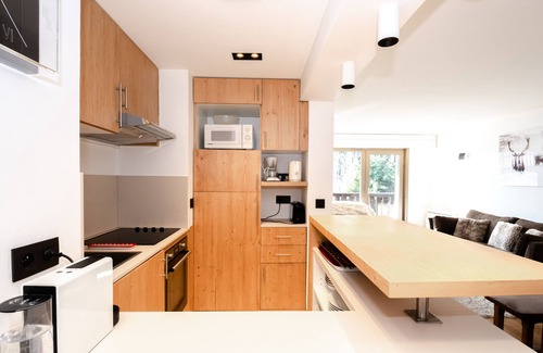 Megeve Wohnung | Megève-Mont d'Arbois, T3 renoviert, 50m2, 4 Pers. 5 Minuten von den Pisten entfernt.