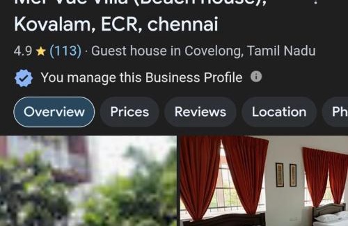 Covelong Beach Haus | Mer Vue Villa, Kovalam, ECR, Chennai