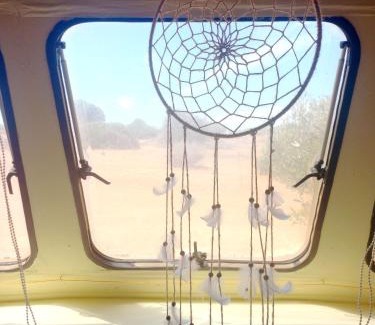 Lagos Haus | Michas caravan for 2 See the herd of horses from your bed