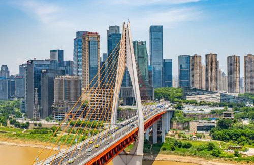 Yuzhong Wohnung | Misty Nest High Altitude River View B&B Hongyadong Branch