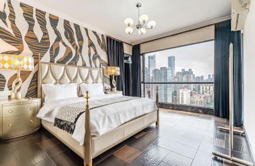 Yuzhong Wohnung | Misty Nest High Altitude River View B&B Hongyadong Branch