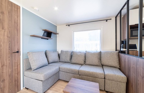 Canet-Plage Haus | Mobilheim 'Camping Siblu Vue Sur Canigou' mit Seeblick, Gemeinschaftspool und WLAN