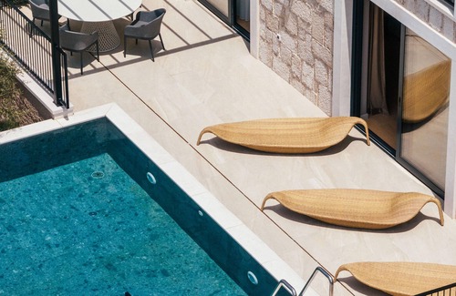 Slano Villa | Modern family house first row next to the sea