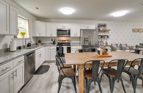 Greensboro Haus | Modern Greensboro Getaway w/ Fire Pit!