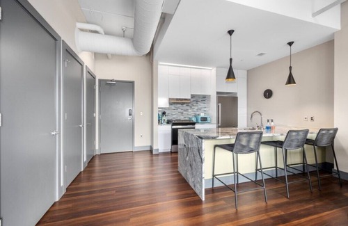 Nelson Wohnung | Modern Luxury, 1 bedroom in Downtown Muskegon- Leonard Luxury Apartments