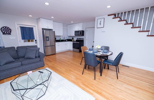 Brockton Haus | Modern Luxury Home With Fireplace & Game-Room.