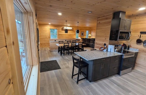 Rumford Center Haus | Modern retreat with sauna & 300+ acres - perfect for remote work or a getaway!