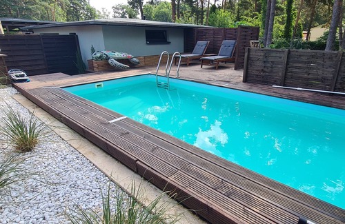 Wunsdorf Haus | Moderner Ferienbungalow in der Waldsiedlung Neuhof am Großen Wünsdorfer See