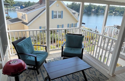 Winnisquam Eigentumswohnung | Modern Waterfront Condo with Views and Lake Access