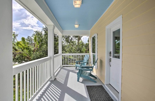 Waveland Haus | Modern Waveland Home w/ Deck, Walk to Beach!