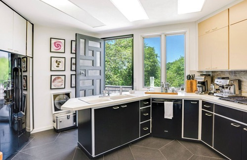 Montauk Haus | Modernist Montauk Home with Heated Pool, Close to Lake Montauk and Ditch...