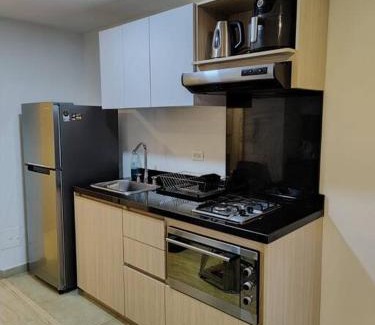 Suba Wohnung | Moderno apartaestudio con balcón