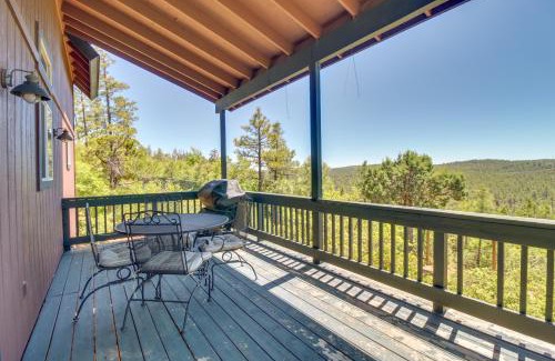 Show Low Haus | Mtn-View Hilltop Hideaway with Deck in Show Low
