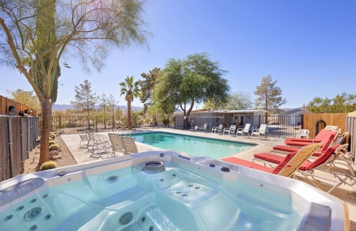 Indian Cove Haus | Mystic Views - Pool, Hot Tub, Game Room, Fire Pit & Desert Views 4 Bedroom Home by RedAwning