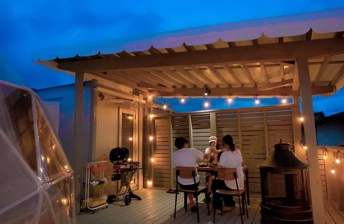 Fujikawaguchiko Haus | Nekoana Glamping Dome House / Minamitsuru-gun Yamanashi