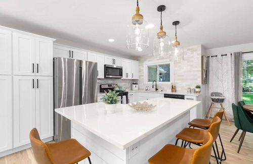 Lapeer Haus | NEW 4 Bedroom 4 Bath Waterfront Home Sleeps 14!