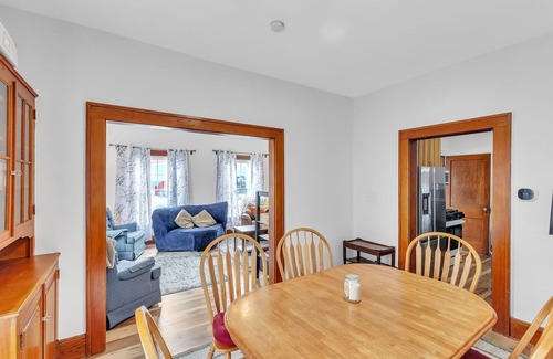 Garfield Heights Haus | NEW! Cozy Getaway with Hot Tub, Patio & Fenced Yard