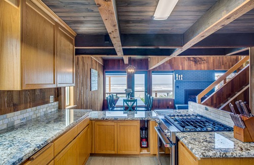 Tillicum Beach Haus | Ocean Front Home on Sandy Beach! Dog Friendly! Hot Tub!