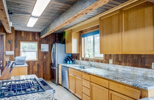 Tillicum Beach Haus | Ocean Front Home on Sandy Beach! Dog Friendly! Hot Tub!