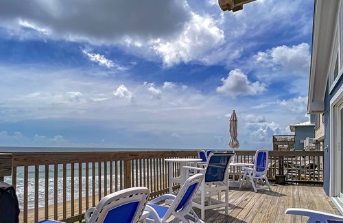 Bethune Beach Haus | Oceanfront home on quiet beach! Four levels of sun decks! 6847S