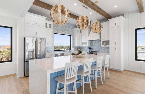 Flagler Beach Haus | 3 story oceanfront home, private pool, arcade room! Dog-friendly!