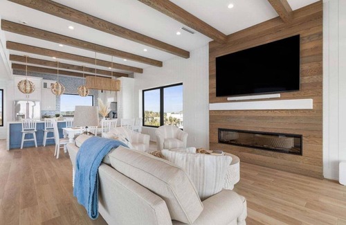 Flagler Beach Haus | 3 story oceanfront home, private pool, arcade room! Dog-friendly!