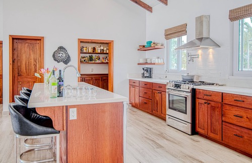 Placencia Haus | Oceanfront oasis on the beach with private pool, gazebo, grill, patio, and AC