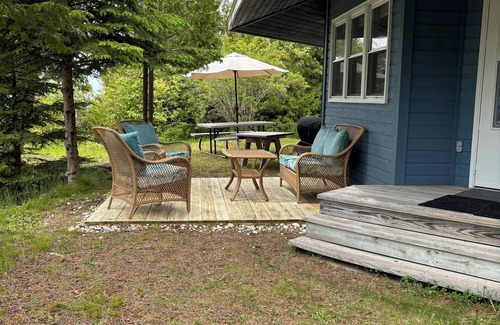 St Ignace Haus | Octagon Beach House Enjoy a tranquil getaway w/private beach on Lake Michigan