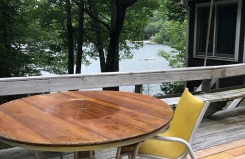 New Durham Haus | On Merrymeeting Lake - Cottage with Private Beach and Lakeside Deck