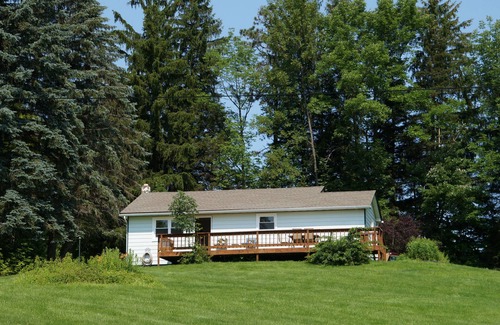 Honesdale Haus | Auf privatem 8 Morgen See, der total auf 50 Morgen Eigentum ist