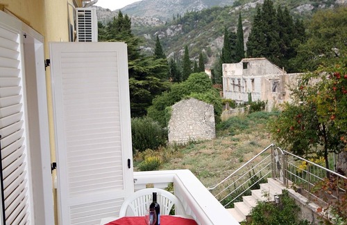 Slano Wohnung | 1-Zimmer-Ferienwohnung mit Terrasse und Meerblick Slano, Dubrovnik (A-3183-c)