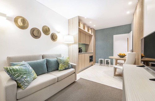 Santa Eulalia Wohnung | Ein Schlafzimmer Apt | 300m vom Strand | 2 Pools | Kostenloses WLAN | Zentral