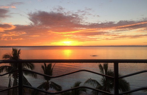 La Paz Eigentumswohnung | TRUE Strand Wohnung in REAL La Paz NUR! Voll Sunset View, 2 Pools, Pool-Bar