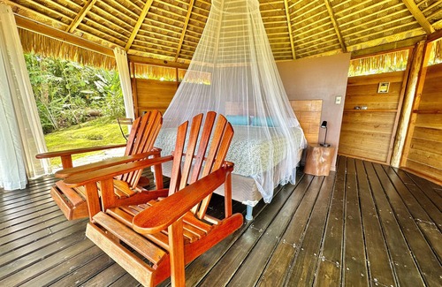 Puerto Jimenez Kabine | Open Cabin in the Jungle, sea View, Campfire and Breakfast