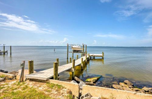 Hobucken Haus | Paradise Point Pamlico River Home with Dock and View