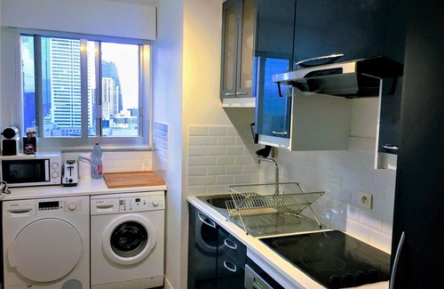 Gambetta Wohnung | Paris La Défense 2 Zimmer 52m² Balkon (Metro 1 / RER A / Parkplatz kostenlos)