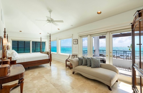 Bodden Town Villa | Pease Bay House: Beachfront Villa w/Private Tennis Court, Infinity Pool + Backyard Snorkeling